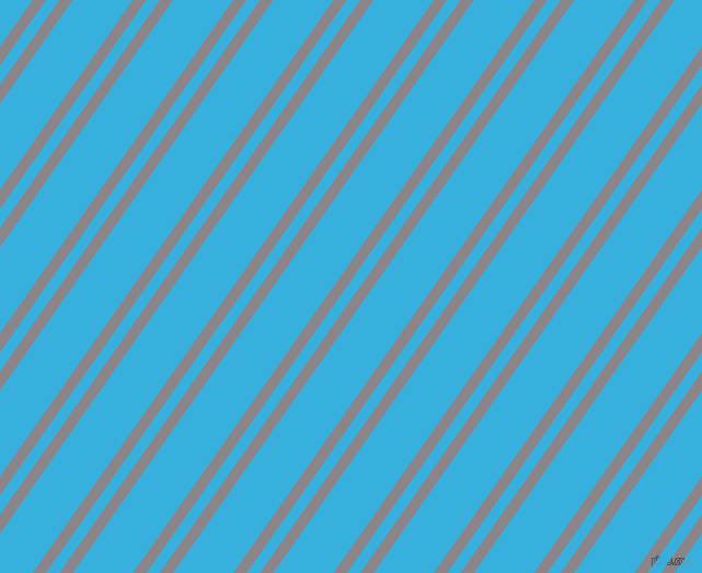 55 degree angles dual striped line, 10 pixel line width, 10 and 45 pixels line spacingTaupe Grey and Summer Sky dual two line striped seamless tileable