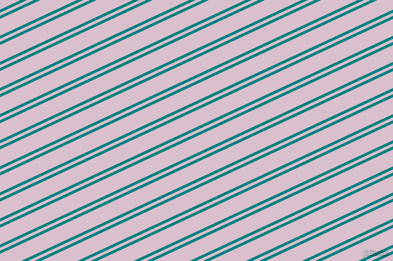 25 degree angles dual stripes lines, 4 pixel lines width, 4 and 22 pixels line spacing, Teal and Twilight dual two line striped seamless tileable