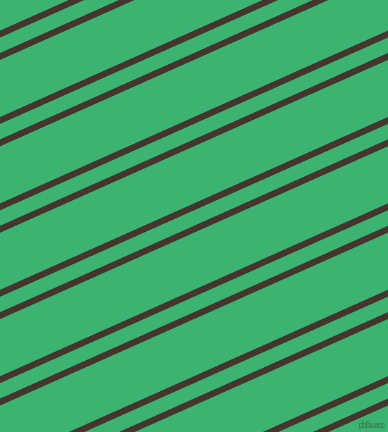 24 degree angle dual stripes line, 9 pixel line width, 20 and 74 pixel line spacing, Tobago and Medium Sea Green dual two line striped seamless tileable