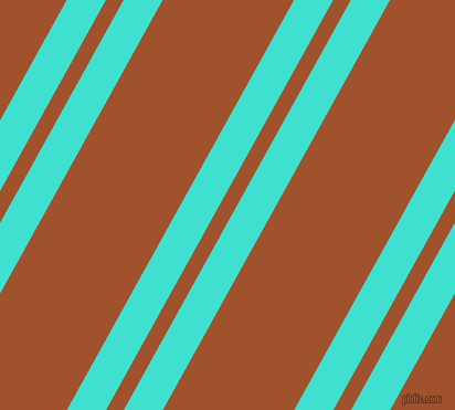 61 degree angles dual stripe line, 31 pixel line width, 14 and 104 pixels line spacingTurquoise and Sienna dual two line striped seamless tileable