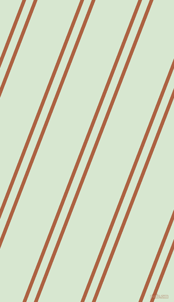 69 degree angles dual striped line, 7 pixel line width, 14 and 79 pixels line spacing, Tuscany and Peppermint dual two line striped seamless tileable