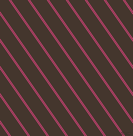 125 degree angle dual stripes line, 2 pixel line width, 2 and 47 pixel line spacing, Violet Red and Tobago dual two line striped seamless tileable