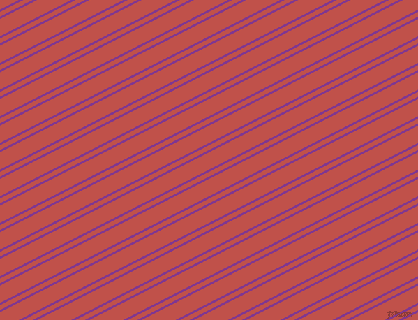 27 degree angle dual stripes lines, 3 pixel lines width, 6 and 22 pixel line spacing, Vivid Violet and Sunset dual two line striped seamless tileable