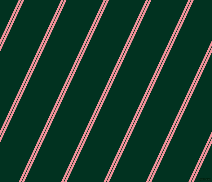 65 degree angles dual striped lines, 7 pixel lines width, 2 and 108 pixels line spacing, Wewak and Dark Green dual two line striped seamless tileable