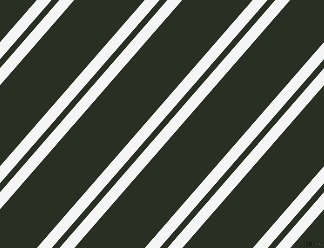 49 degree angles dual stripe lines, 23 pixel lines width, 12 and 109 pixels line spacing, White Smoke and Pine Tree dual two line striped seamless tileable