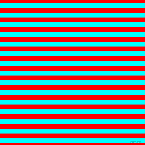 horizontal lines stripes, 16 pixel line width, 16 pixel line spacing, Aqua and Red horizontal lines and stripes seamless tileable