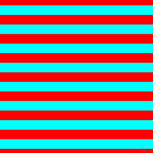 horizontal lines stripes, 32 pixel line width, 32 pixel line spacing, Aqua and Red horizontal lines and stripes seamless tileable