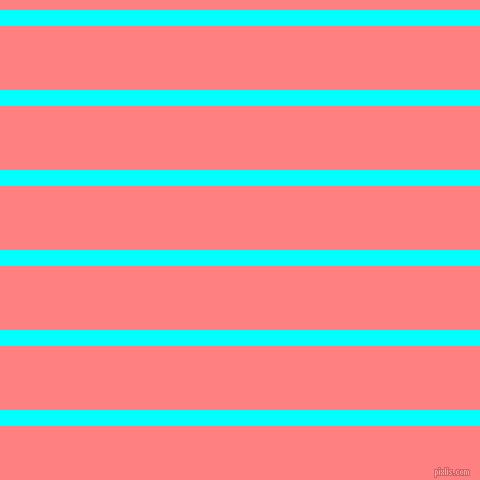 horizontal lines stripes, 16 pixel line width, 64 pixel line spacing, Aqua and Salmon horizontal lines and stripes seamless tileable