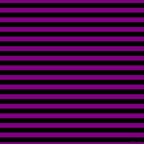 horizontal lines stripes, 16 pixel line width, 16 pixel line spacing, Black and Purple horizontal lines and stripes seamless tileable