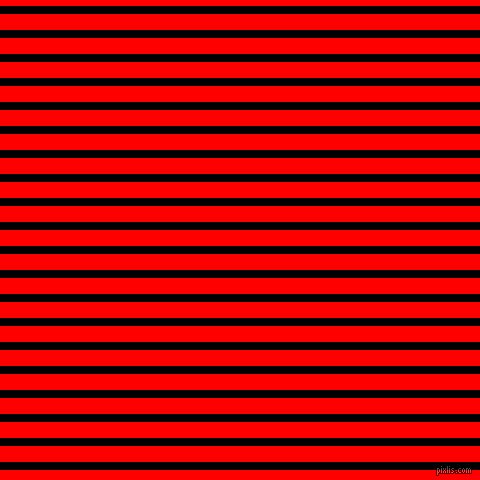 horizontal lines stripes, 8 pixel line width, 16 pixel line spacing, Black and Red horizontal lines and stripes seamless tileable