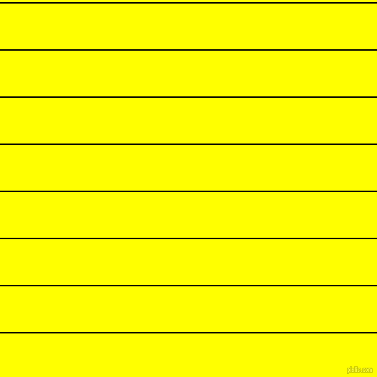 horizontal lines stripes, 2 pixel line width, 64 pixel line spacing, Black and Yellow horizontal lines and stripes seamless tileable