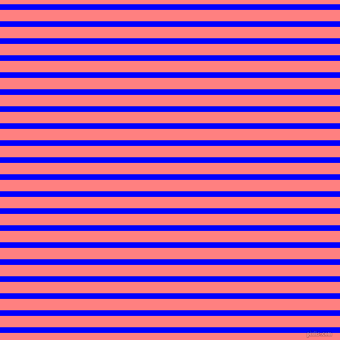 horizontal lines stripes, 8 pixel line width, 16 pixel line spacing, Blue and Salmon horizontal lines and stripes seamless tileable
