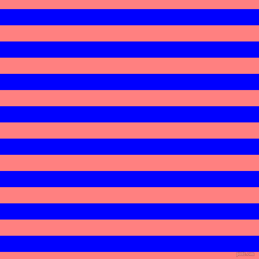 horizontal lines stripes, 32 pixel line width, 32 pixel line spacing, Blue and Salmon horizontal lines and stripes seamless tileable