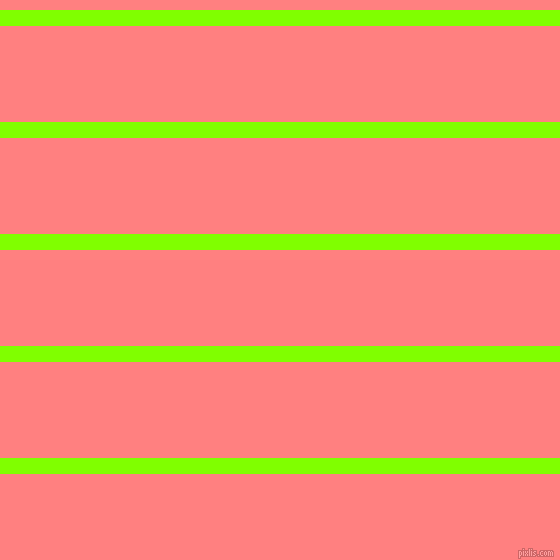 horizontal lines stripes, 16 pixel line width, 96 pixel line spacing, Chartreuse and Salmon horizontal lines and stripes seamless tileable