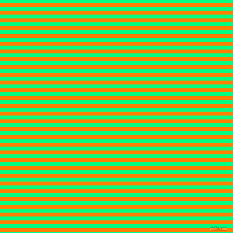 horizontal lines stripes, 8 pixel line width, 8 pixel line spacing, Dark Orange and Spring Green horizontal lines and stripes seamless tileable