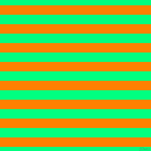 horizontal lines stripes, 32 pixel line width, 32 pixel line spacing, Dark Orange and Spring Green horizontal lines and stripes seamless tileable