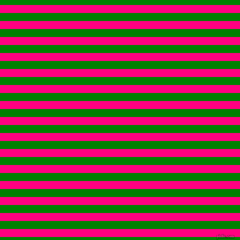 horizontal lines stripes, 16 pixel line width, 16 pixel line spacing, Deep Pink and Green horizontal lines and stripes seamless tileable