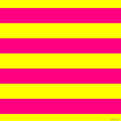 horizontal lines stripes, 64 pixel line width, 64 pixel line spacing, Deep Pink and Yellow horizontal lines and stripes seamless tileable