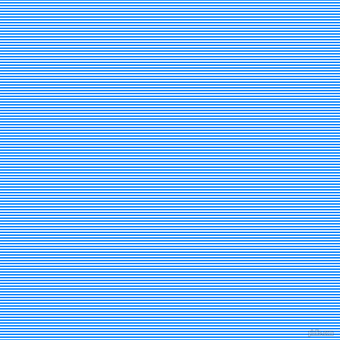horizontal lines stripes, 2 pixel line width, 2 pixel line spacing, Dodger Blue and White horizontal lines and stripes seamless tileable