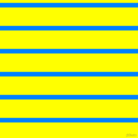 horizontal lines stripes, 16 pixel line width, 64 pixel line spacing, Dodger Blue and Yellow horizontal lines and stripes seamless tileable