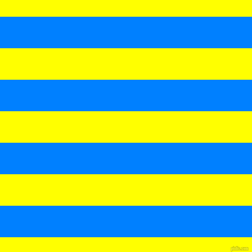 horizontal lines stripes, 64 pixel line width, 64 pixel line spacing, Dodger Blue and Yellow horizontal lines and stripes seamless tileable