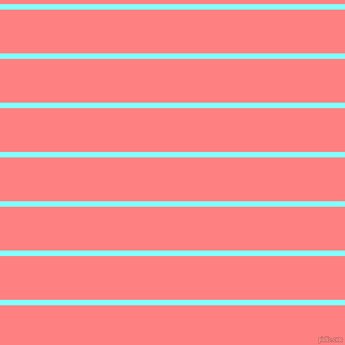 horizontal lines stripes, 8 pixel line width, 64 pixel line spacing, Electric Blue and Salmon horizontal lines and stripes seamless tileable