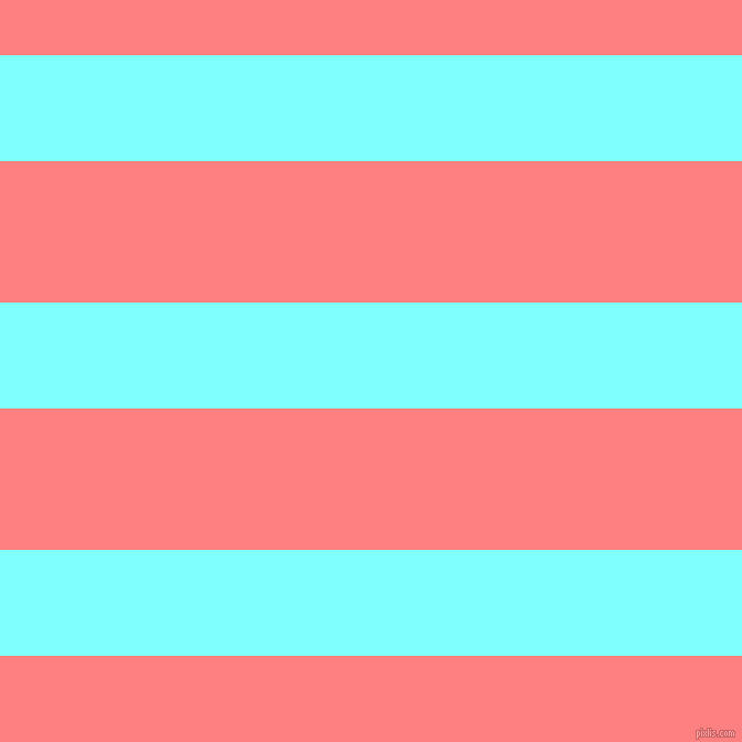 horizontal lines stripes, 96 pixel line width, 128 pixel line spacing, Electric Blue and Salmon horizontal lines and stripes seamless tileable