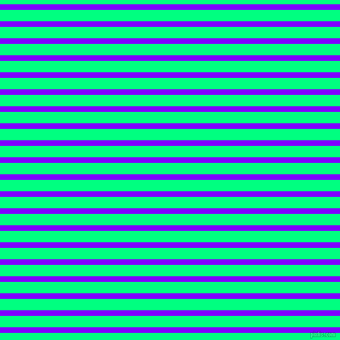 horizontal lines stripes, 8 pixel line width, 16 pixel line spacing, Electric Indigo and Spring Green horizontal lines and stripes seamless tileable