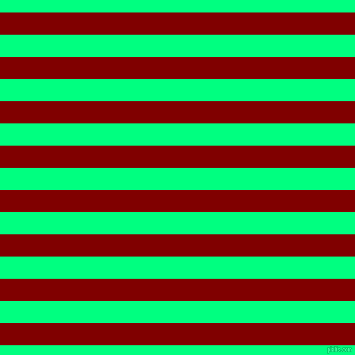 horizontal lines stripes, 32 pixel line width, 32 pixel line spacing, Maroon and Spring Green horizontal lines and stripes seamless tileable