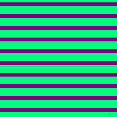 horizontal lines stripes, 16 pixel line width, 32 pixel line spacing, Purple and Spring Green horizontal lines and stripes seamless tileable