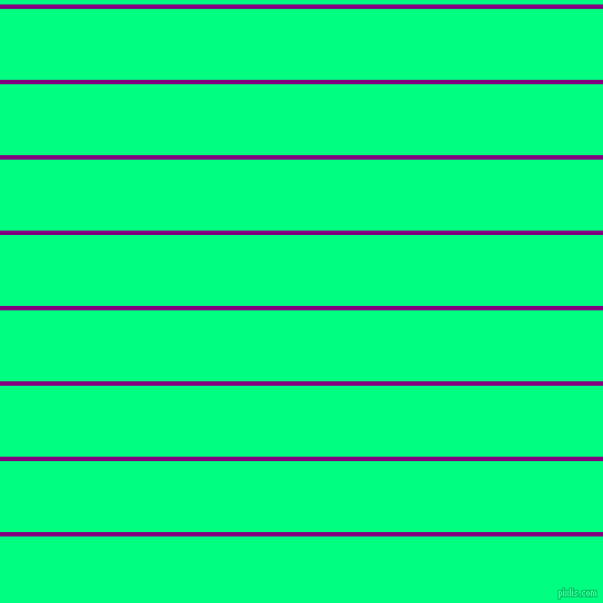 horizontal lines stripes, 4 pixel line width, 64 pixel line spacing, Purple and Spring Green horizontal lines and stripes seamless tileable