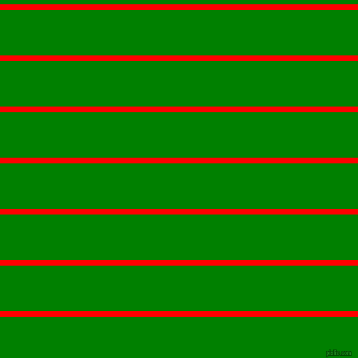 horizontal lines stripes, 8 pixel line width, 64 pixel line spacing, Red and Green horizontal lines and stripes seamless tileable