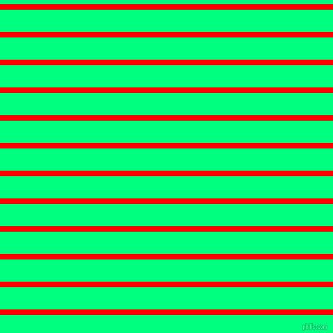 horizontal lines stripes, 8 pixel line width, 32 pixel line spacing, Red and Spring Green horizontal lines and stripes seamless tileable