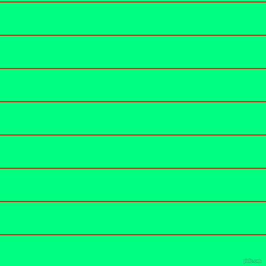 horizontal lines stripes, 2 pixel line width, 64 pixel line spacing, Red and Spring Green horizontal lines and stripes seamless tileable