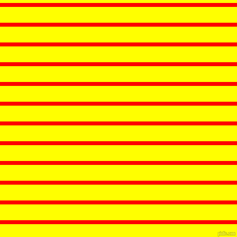 horizontal lines stripes, 8 pixel line width, 32 pixel line spacing, Red and Yellow horizontal lines and stripes seamless tileable