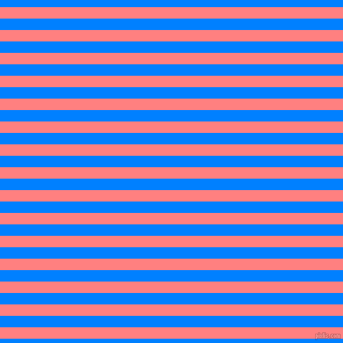 horizontal lines stripes, 16 pixel line width, 16 pixel line spacing, Salmon and Dodger Blue horizontal lines and stripes seamless tileable