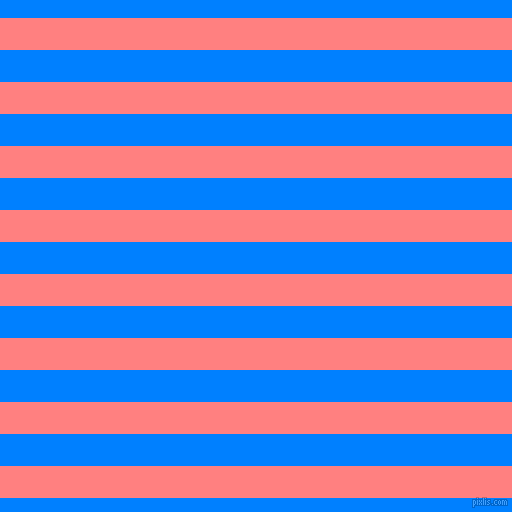 horizontal lines stripes, 32 pixel line width, 32 pixel line spacing, Salmon and Dodger Blue horizontal lines and stripes seamless tileable
