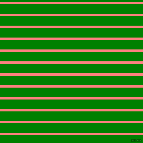 horizontal lines stripes, 8 pixel line width, 32 pixel line spacing, Salmon and Green horizontal lines and stripes seamless tileable