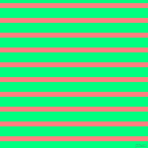 horizontal lines stripes, 16 pixel line width, 32 pixel line spacing, Salmon and Spring Green horizontal lines and stripes seamless tileable