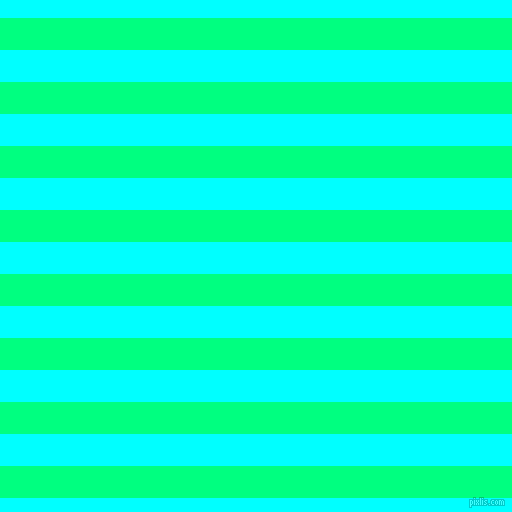 horizontal lines stripes, 32 pixel line width, 32 pixel line spacing, Spring Green and Aqua horizontal lines and stripes seamless tileable
