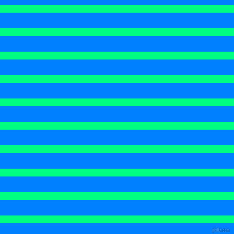 horizontal lines stripes, 16 pixel line width, 32 pixel line spacing, Spring Green and Dodger Blue horizontal lines and stripes seamless tileable