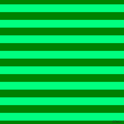 horizontal lines stripes, 32 pixel line width, 32 pixel line spacing, Spring Green and Green horizontal lines and stripes seamless tileable