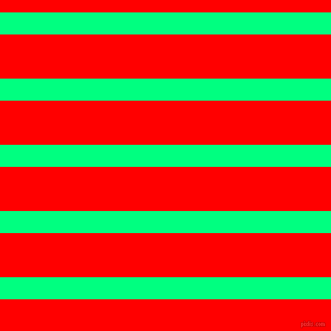 horizontal lines stripes, 32 pixel line width, 64 pixel line spacing, Spring Green and Red horizontal lines and stripes seamless tileable