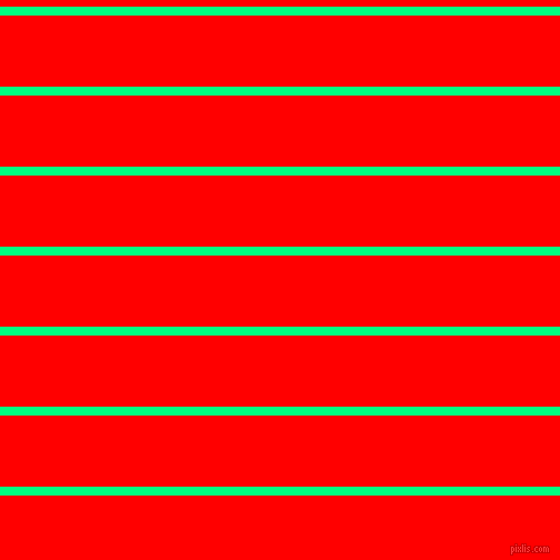 horizontal lines stripes, 8 pixel line width, 64 pixel line spacing, Spring Green and Red horizontal lines and stripes seamless tileable