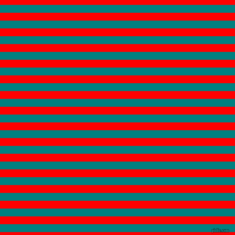 horizontal lines stripes, 16 pixel line width, 16 pixel line spacing, Teal and Red horizontal lines and stripes seamless tileable