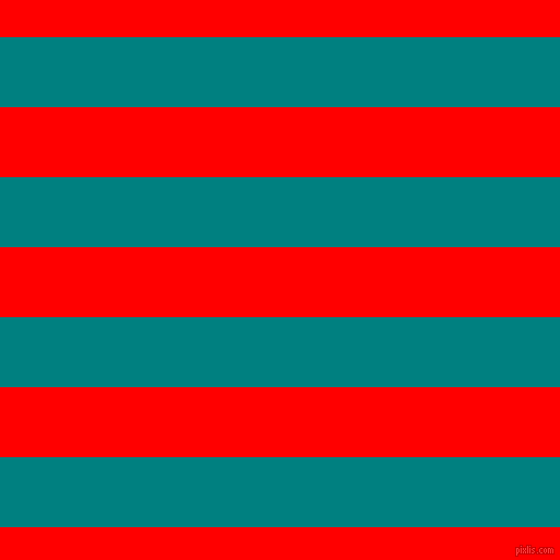 horizontal lines stripes, 64 pixel line width, 64 pixel line spacing, Teal and Red horizontal lines and stripes seamless tileable