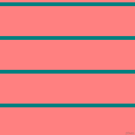 horizontal lines stripes, 16 pixel line width, 128 pixel line spacing, Teal and Salmon horizontal lines and stripes seamless tileable