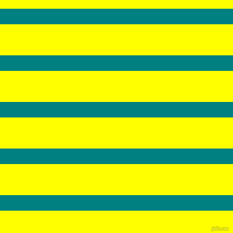 horizontal lines stripes, 32 pixel line width, 64 pixel line spacing, Teal and Yellow horizontal lines and stripes seamless tileable