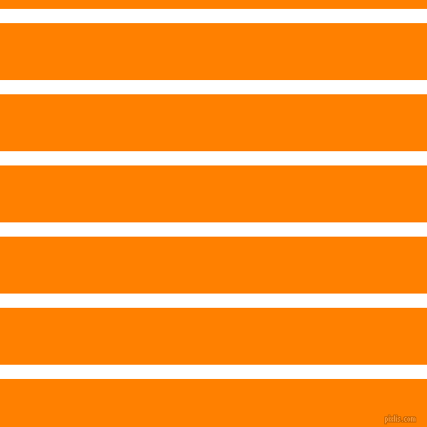 horizontal lines stripes, 16 pixel line width, 64 pixel line spacing, White and Dark Orange horizontal lines and stripes seamless tileable