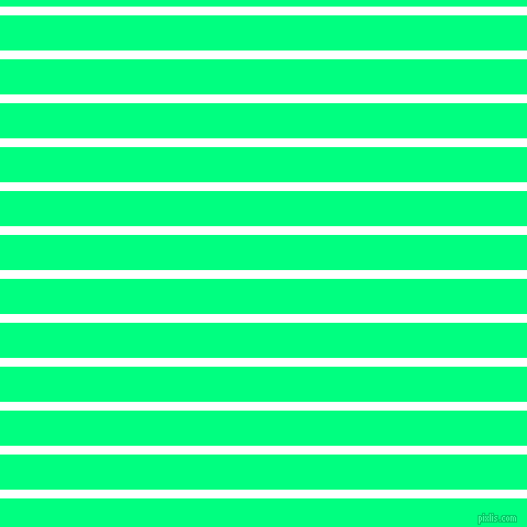 horizontal lines stripes, 8 pixel line width, 32 pixel line spacing, White and Spring Green horizontal lines and stripes seamless tileable